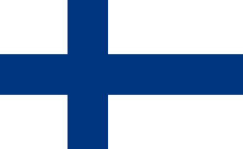 Finnland 1 - Flagge, Blaues Kreuz - liegend, Goladinha