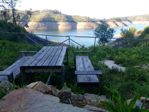 Picknic, Stausee Cabril, wenig Wasser, Pedrogao Grande, Goladinha, Portugal