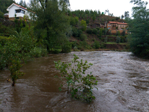 Hochwasser, Alge, Badeplatz, Goladinha, Portugal