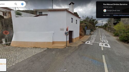 de cames lainte nentes remer, rosa Haus, Fudao Fundeiro, Streetview, Goladinha, Portugal