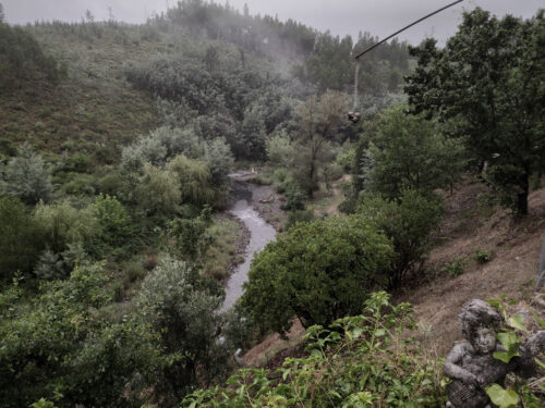 Regen, grau, kühler Juni geht zu Ende, Goladinha, Portugal