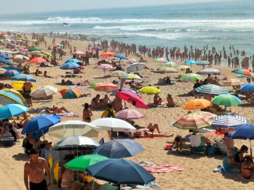 Sao Pedro de Moel, voller Strand, Goladinha, Portugal