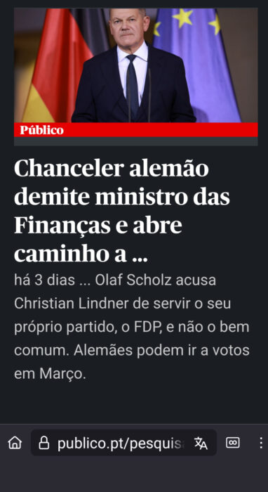 Scholz, Lindner, AMPEL-Regierung - AUS - Goladinha, Portugal