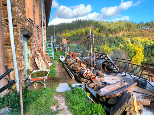 Fussweg pflastern, Terrasse, CASA FOGO. CASA AGUA, Goladinha, Portugal