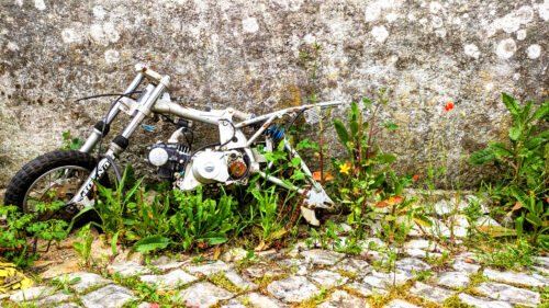 Moped, Schrott, Figueiro dos Vinhos, Goladinha, Portugal