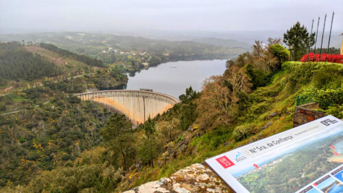 Stausee Cabril voll, Blick von Nossa Senhora Confianca, Goladinha, Portugal