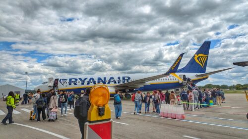 Deutschland, Flughafen Memmingen, Abflug nach Portugal, Goladinha, Portugal