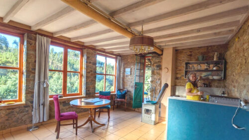 Casa Ar, Küche, Wohnzimmer, Wohnküche, renoviert, umgestaltet, Goladinha, Portugal