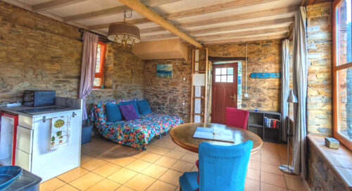 Casa Ar, Küche, Wohnzimmer, Wohnküche, renoviert, umgestaltet, Goladinha, Portugal