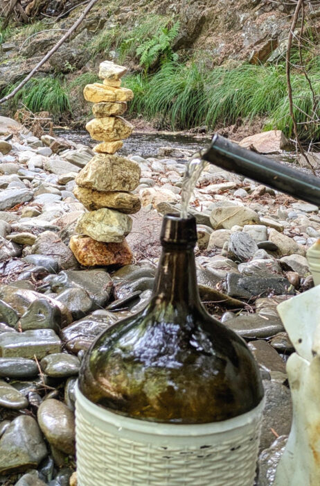 Quelle läuft, Stoamandl, Trinkwasser, Goladinha, Portugal
