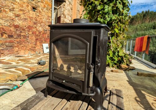 Ofen, Kaminofen, Gusseisen, CASA AGUA, Goladinha, PORTUGAL