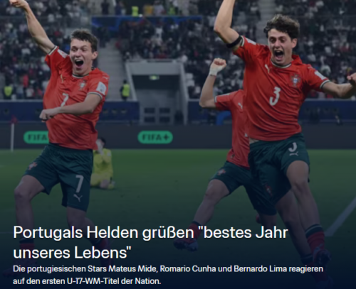 U17 Portugal, Weltmeister gegen Österreich, Goladinha