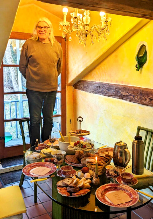 Geburtstag. Frühstück, DE, Deutschland, Knaubenhof, Goladinha, Portugal