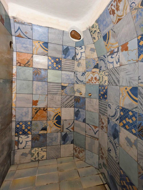 de, Deutschland, Knaubenhof, Dusche fliesen, Renovierung, Goladinha, Portugal
