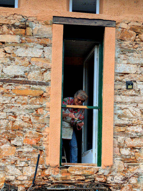 Casa Madeira, Fenster grün, Farbe grün, Freundin, Goladinha, Portugal