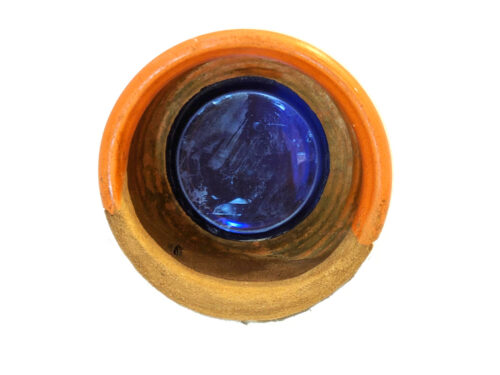 CASA MADEIRA, runde Nische, blauer Teller, CASA FOGO, Buddha, Goladinha, Portugal