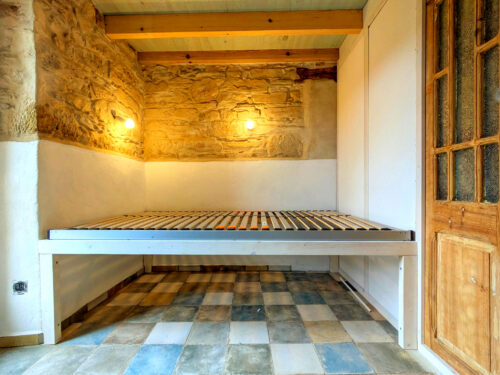 Casa Madeira, Schlafkammer, Bett, Lattenrost, Goladinha, Portugal