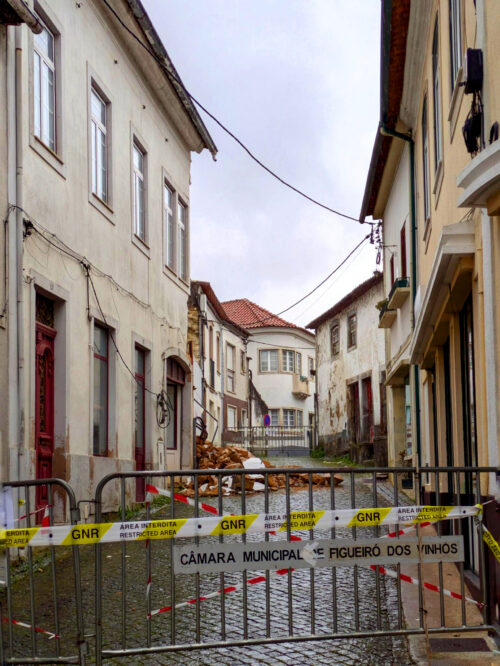 Figueiro das Vinhos, Hanswand eingestürzt, Goladinha, Portugal