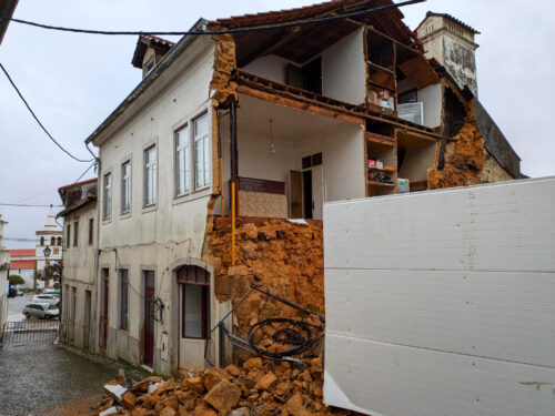 Figueiro das Vinhos, Hanswand eingestürzt, Goladinha, Portugal