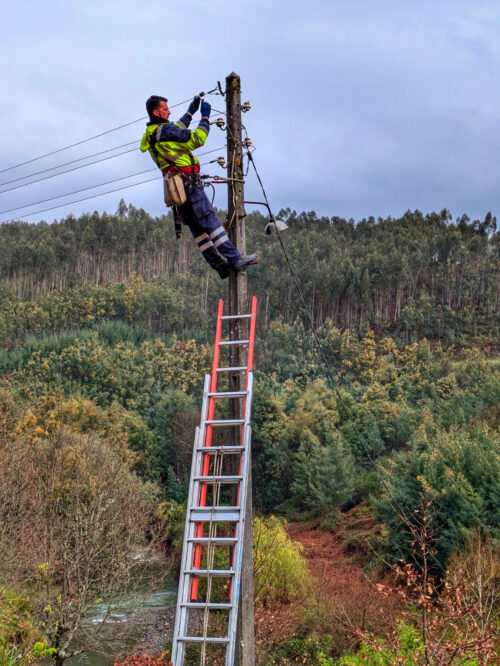 Stromausfall, EDP, Goladinha, Portugal, Kontakt zu Nulleiter,